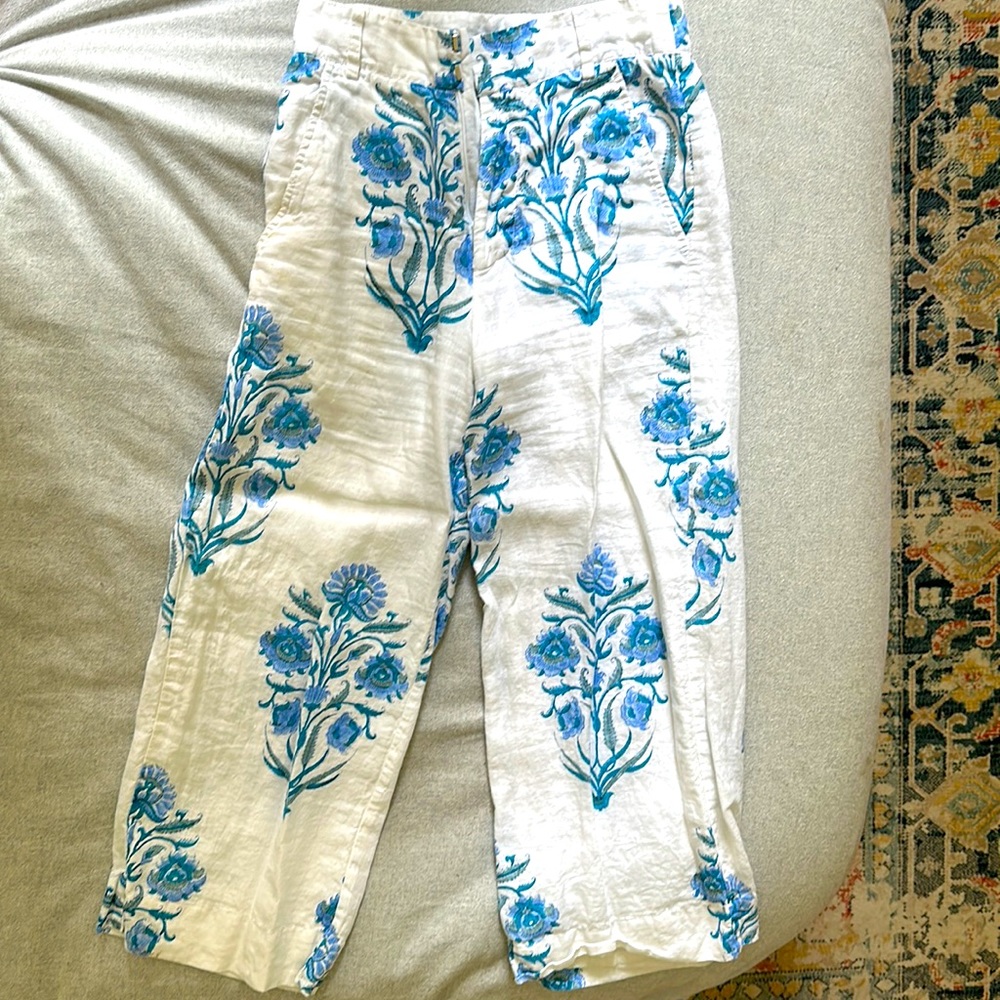 Roller Rabbit Corin Koni Pants Blockprint size XS